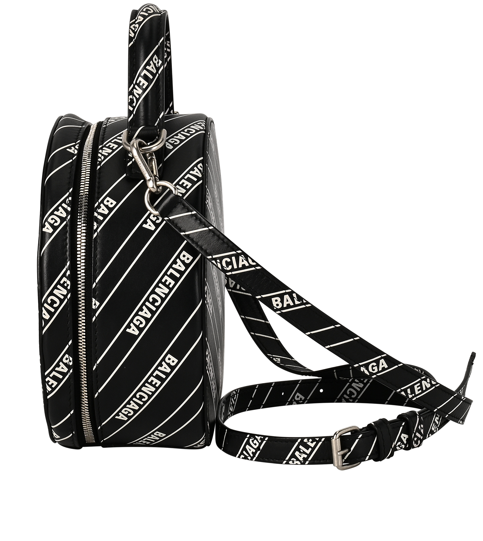 Logo Vanity Bag, &pound;395, Handbags, Black, Leather, Bottom view